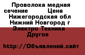 Проволока медная сечение 0,180 › Цена ­ 500 - Нижегородская обл., Нижний Новгород г. Электро-Техника » Другое   